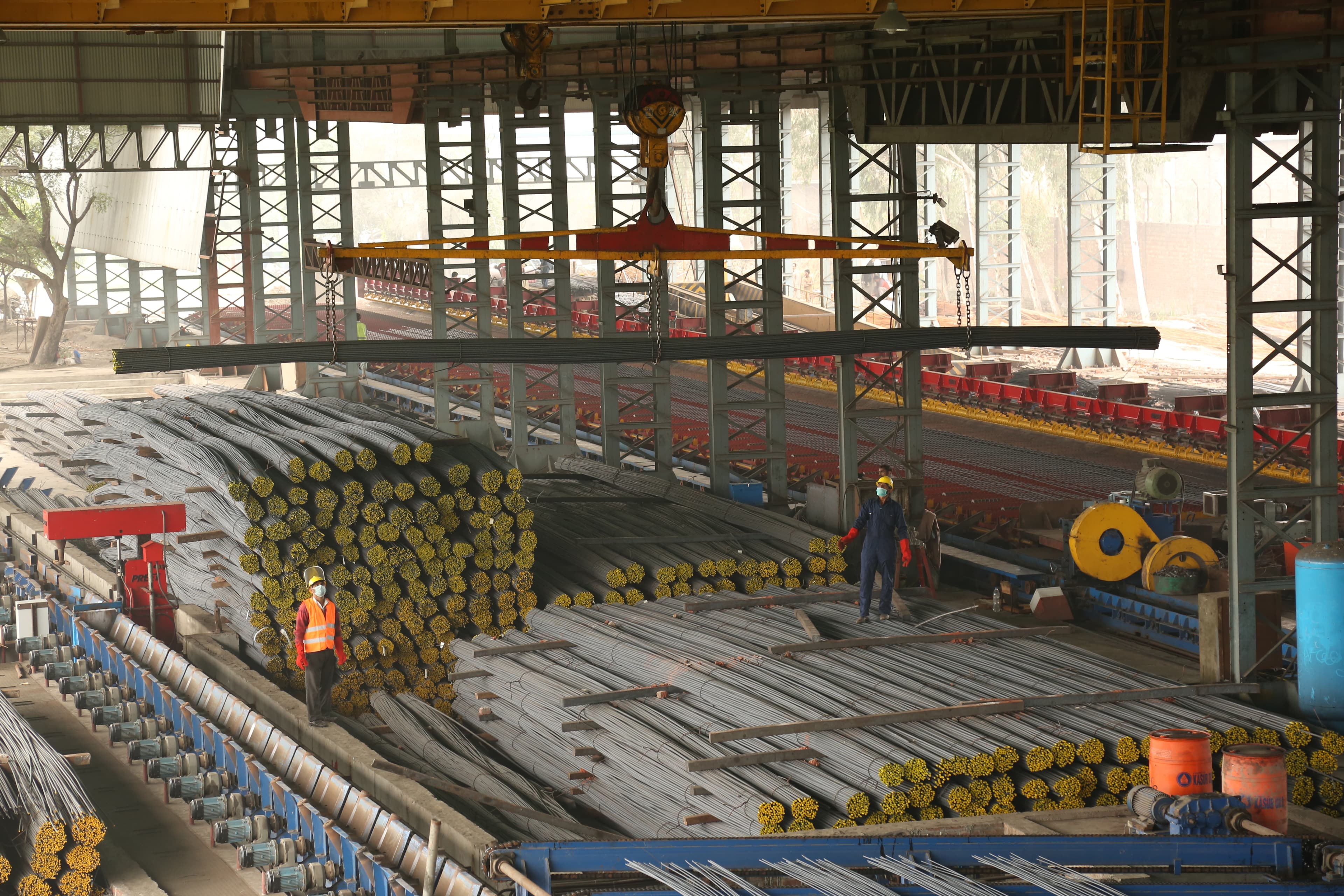 Steel rolling mill at AFCO Steel